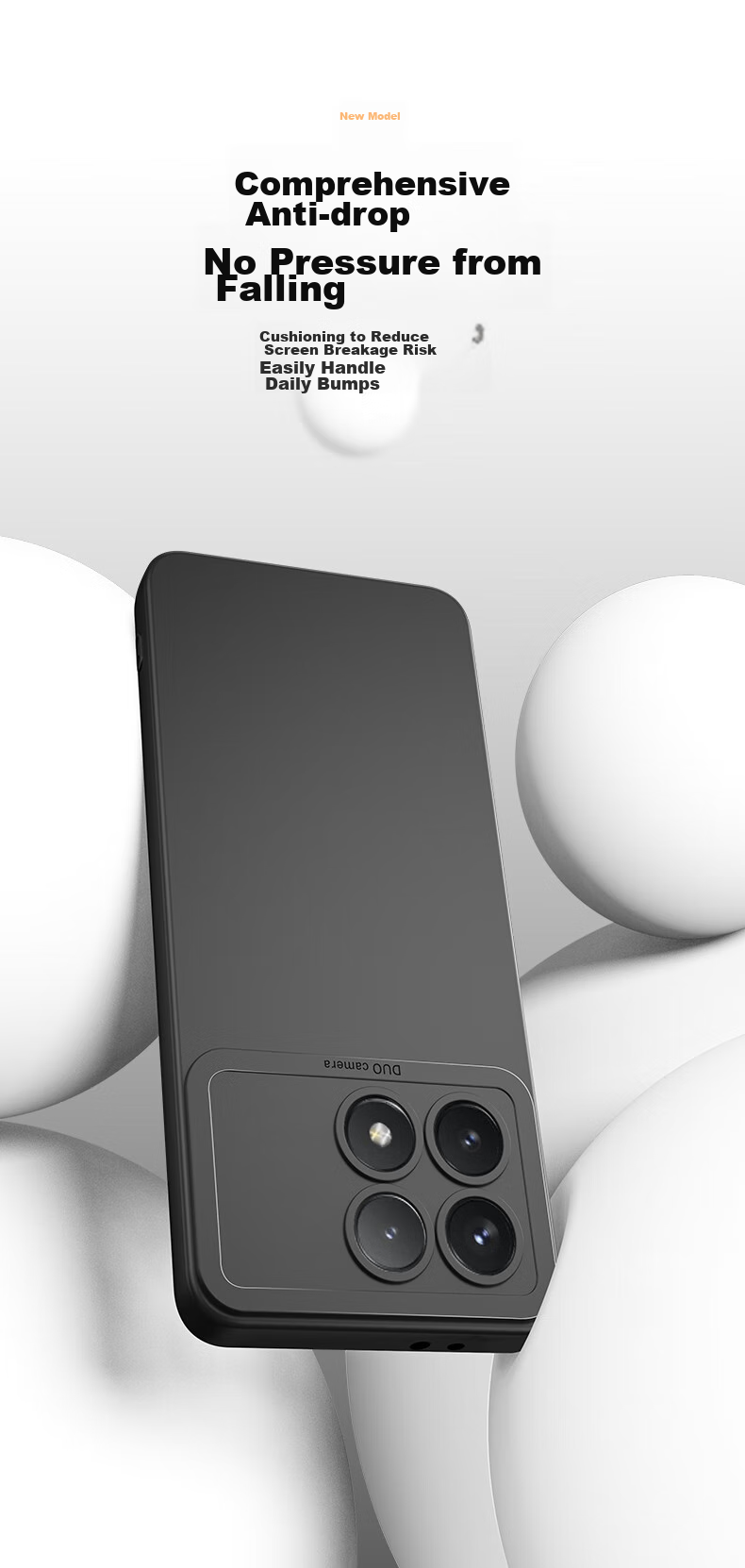 Чехол для Huawei P30 Pro HOLDZU Angel Eyes, силиконовый, противоударный, с полной защитой линз, ультратонкий, матовый, черный