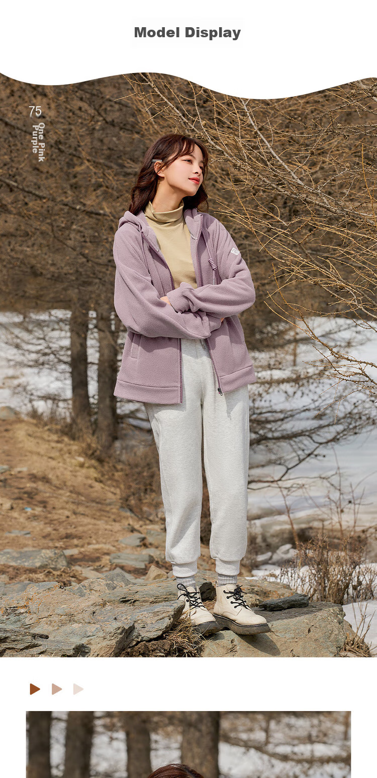 Женская флисовая толстовка Giordano с логотипом бренда, свободная толстовка на молнии с капюшоном 05373854
