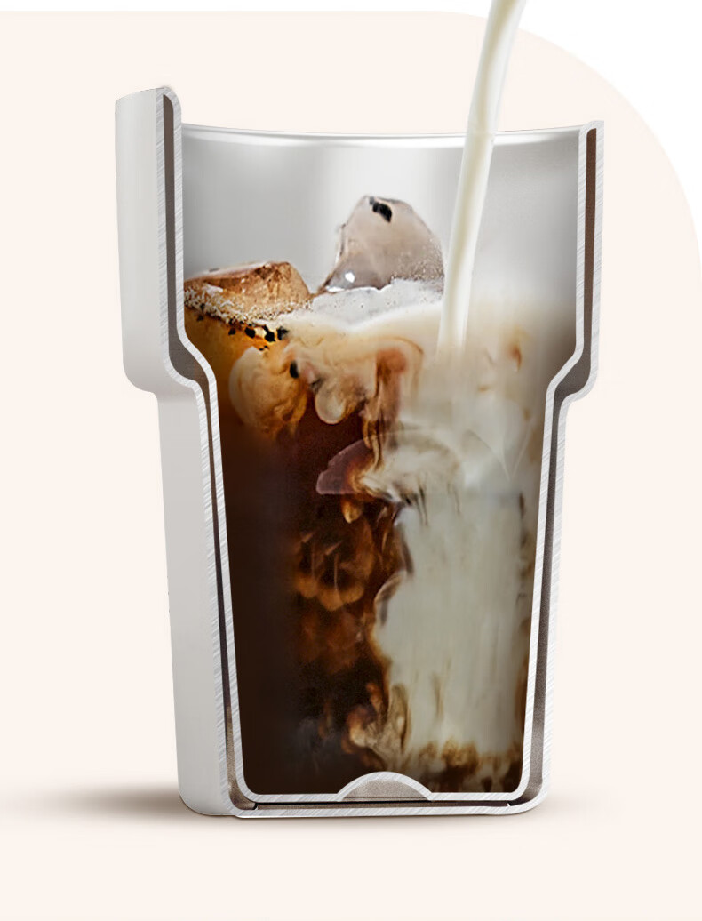 Термокружка ASD Insulated Mug, керамическая, портативная, двойного назначения, RWS35B6WG-IV, 350 мл, цвет "лунно-белый"