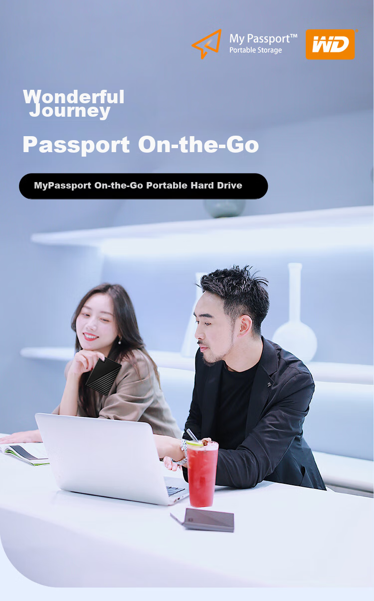 Портативный жесткий диск Western Digital My Passport, 4 ТБ, USB 3.0, черный