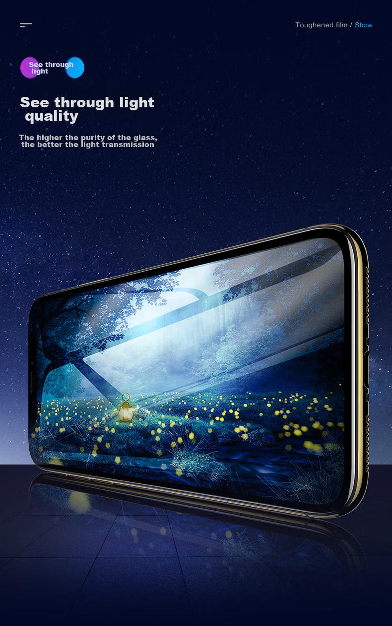 Защитное стекло PISEN для Apple iPhone X/XS/11 Pro, противоударное, антибликовое, с защитой от подглядывания, полное покрытие экрана