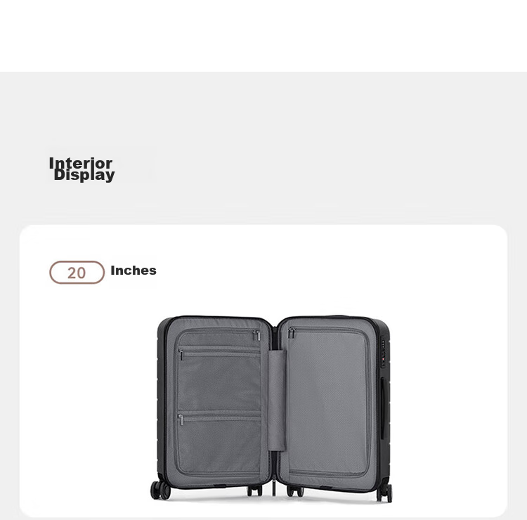 Чемодан Xiaomi Mijia Luggage, 28 дюймов, черный, PC, с кодовым замком