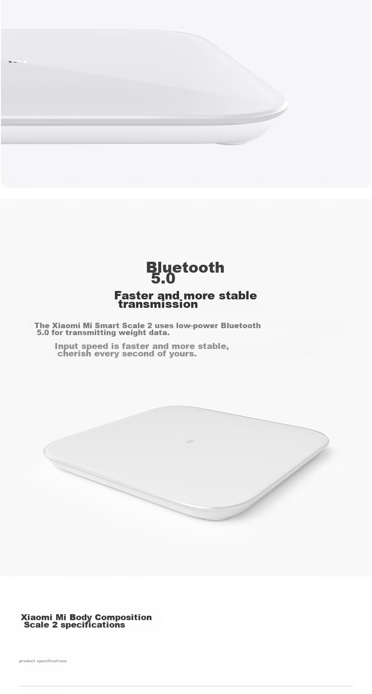 Умные весы Xiaomi Mijia Body Scale S200, белые, для дома, с высокоточным измерением данных через приложение