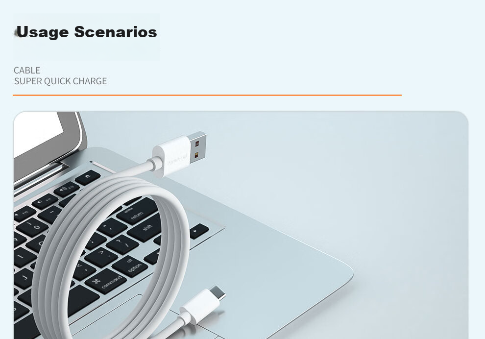 Кабель ULT-unite USB - Type-C, 66W Super Fast Charging, 6A/5A, 6 метров