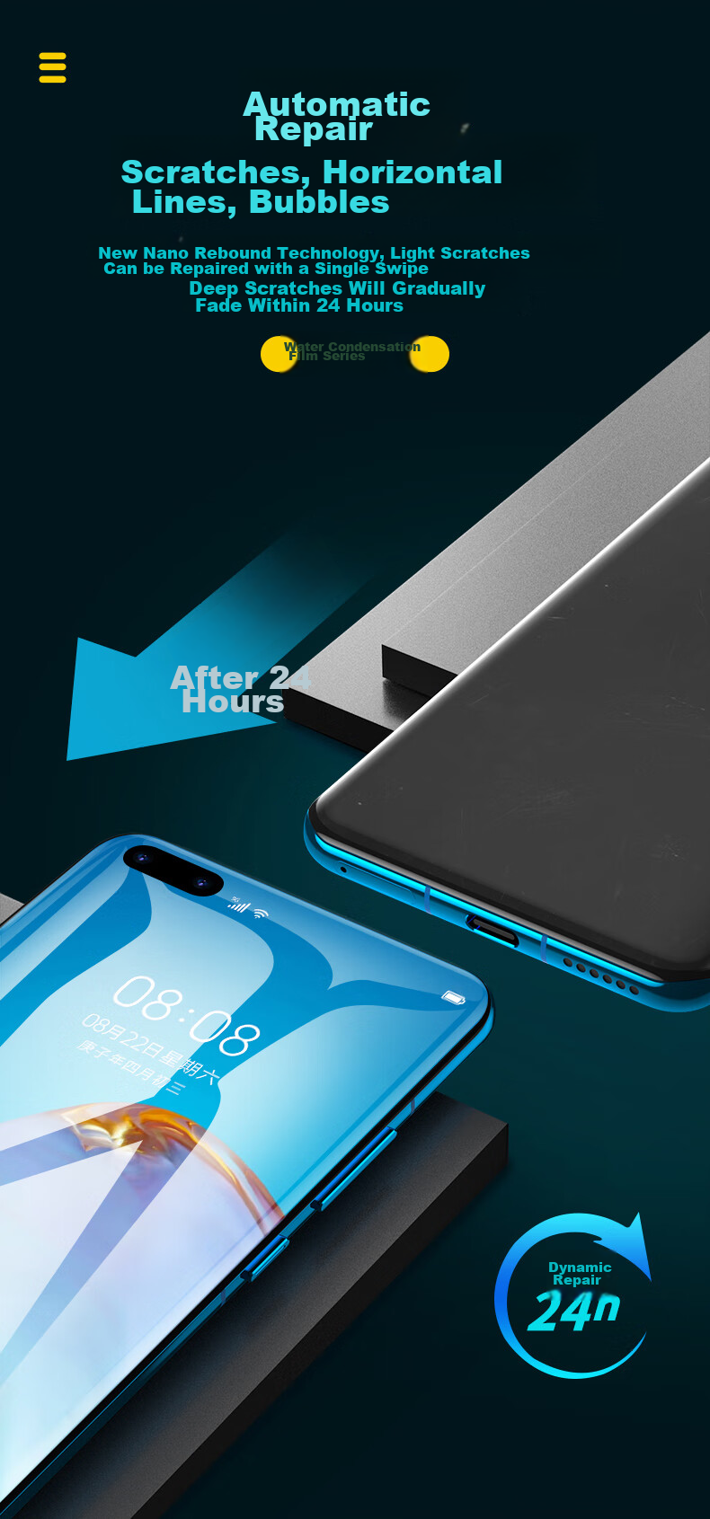 Защитная гидрогелевая пленка PISEN для Huawei P30 Pro, мягкая, с изогнутым краем, высокая четкость, 2 шт.