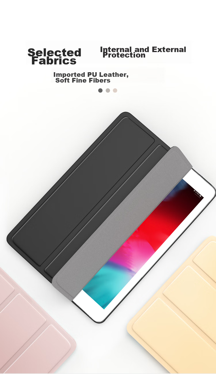 Чехол-книжка BIAZE для iPad 10.2 дюйма (9/8/7 поколение), универсальный складной чехол-книжка с функцией Smart Sleep/Wake, черный