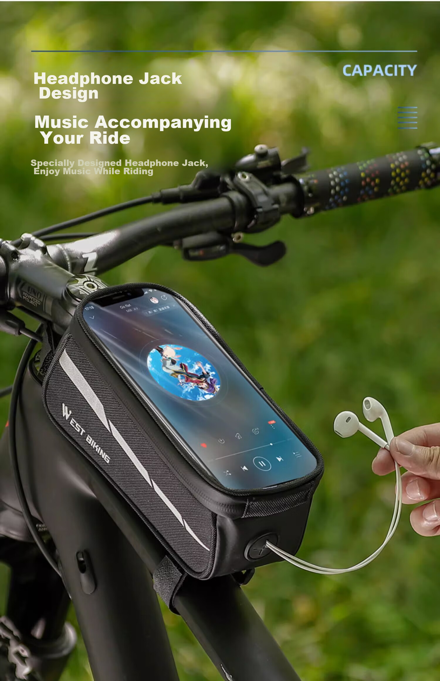 Велосипедная сумка WestBiking на руль, верхнюю трубу, передняя сумка для горного и шоссейного велосипеда, аксессуары для велоспорта