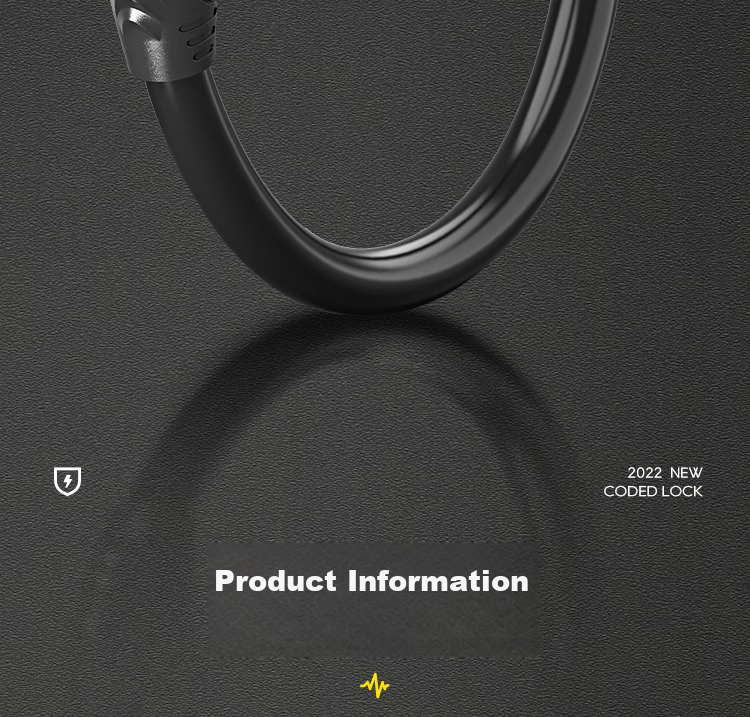 Велосипедный замок Move iron, портативный противоугонный замок с четырехзначным паролем для шлема, тросовый замок из стали для горного электровелосипеда