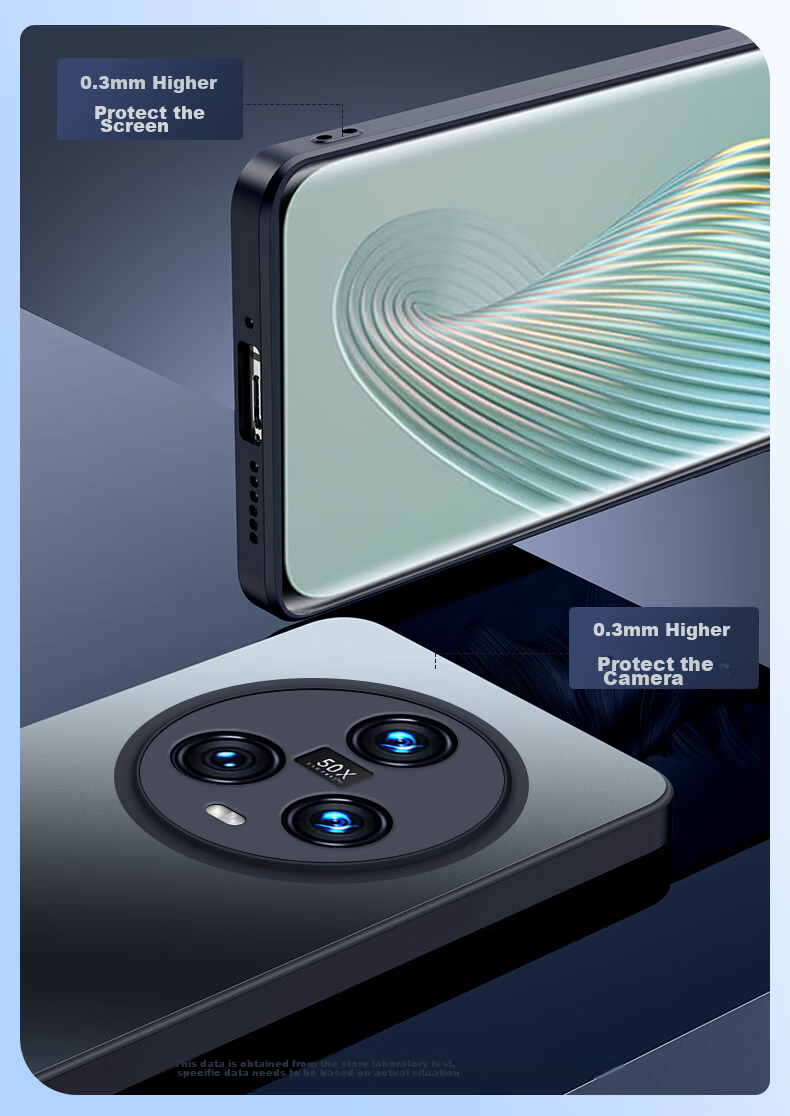 Чехол-накладка Mengxiangkejia AG Frosted для Honor Magic5, противоударный, с полной защитой объектива, ультратонкий, черный
