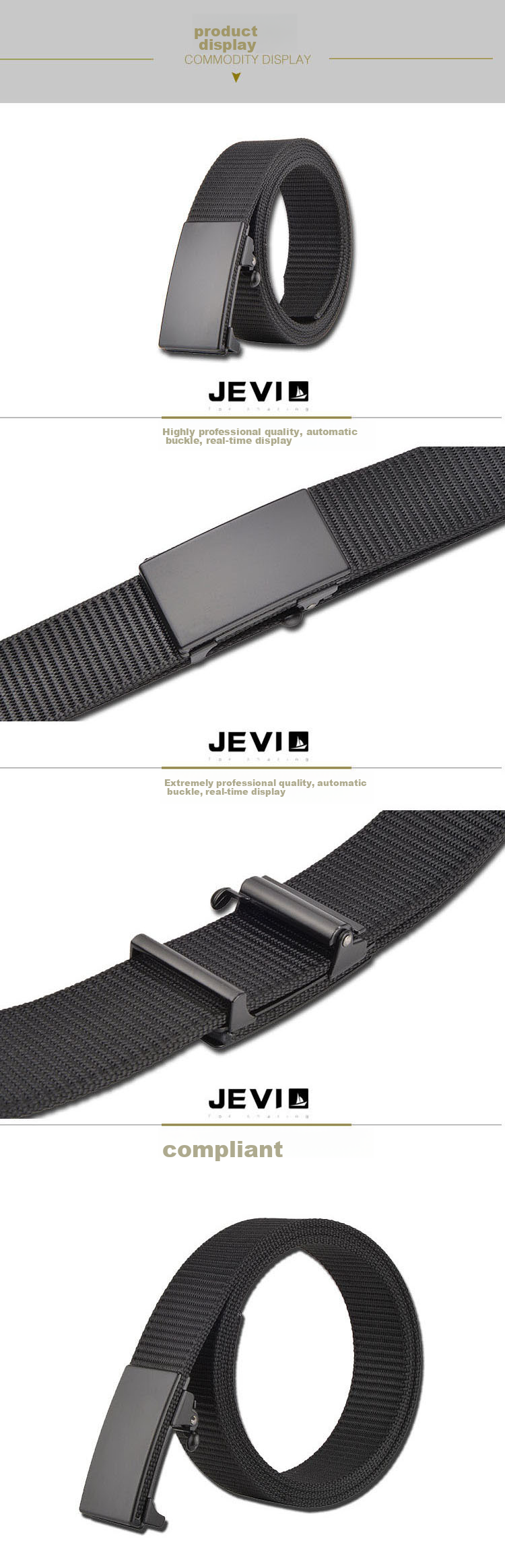 Ремень JEVI Canvas Outdoor Automatic Buckle Belt, мужской, быстросохнущий, джинсовый, без отверстий, подарок на день рождения