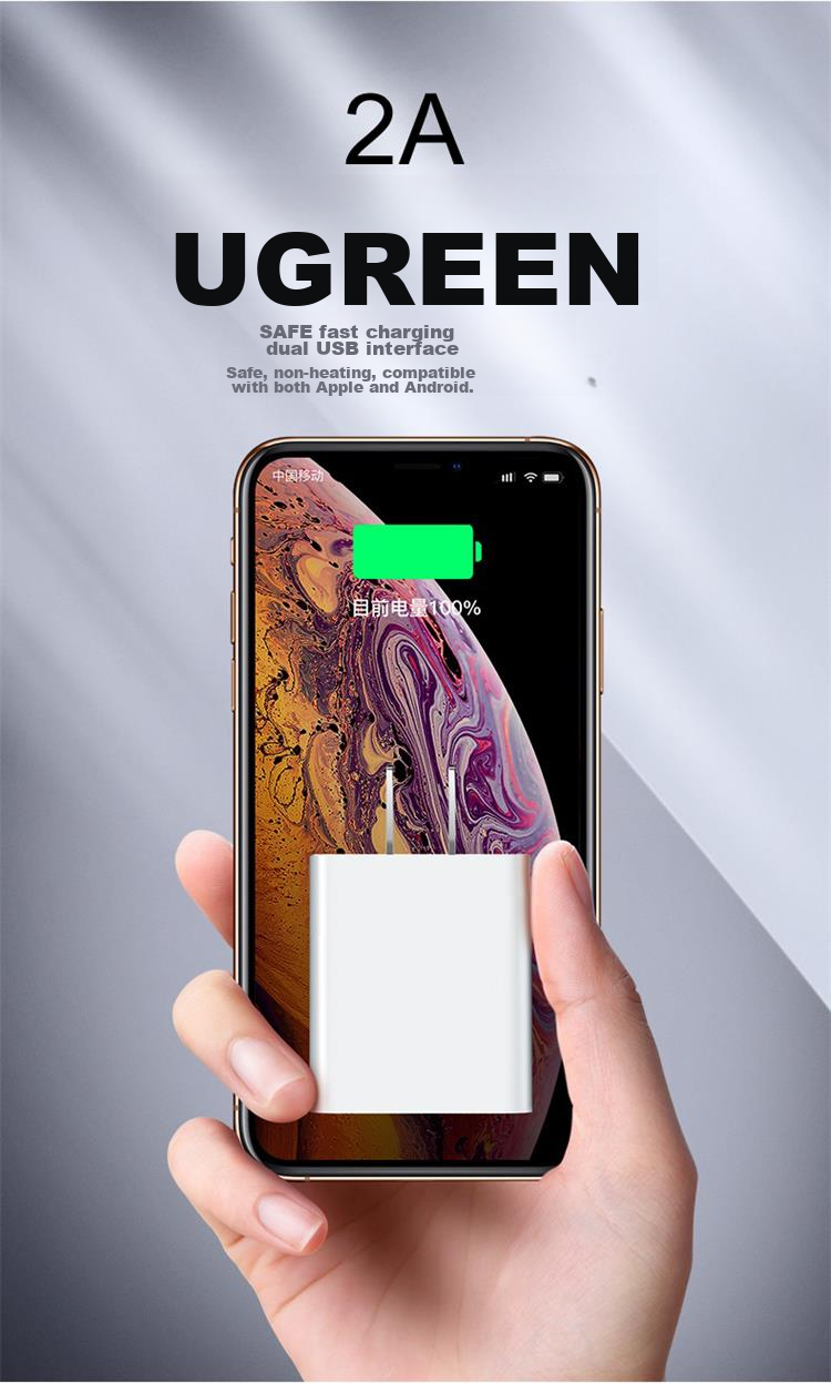 Зарядное устройство Zitai для Apple 14/13, кабель Type-C, совместимый с iPhone 14/13/12/11/XS/XR/8/iPad, 2A зарядное устройство + 1-метровый кабель Apple, белый