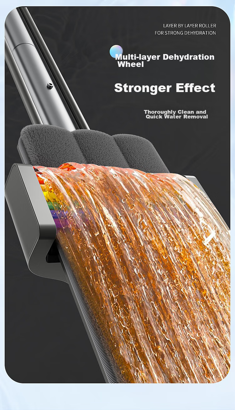 Швабра Jiabangshou Flat Mop, 50см, 4 насадки, без ручной стирки, для уборки полов, универсальная