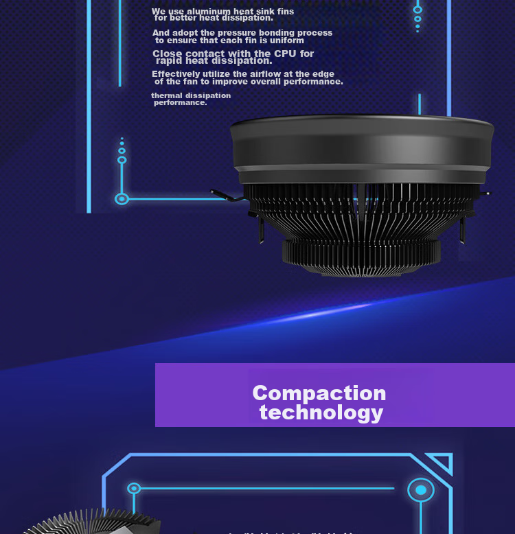 Кулер для процессора PCCOOLER Big White Shark PRO, многоплатформенный, SRGB подсветка, низкопрофильный, с термопастой