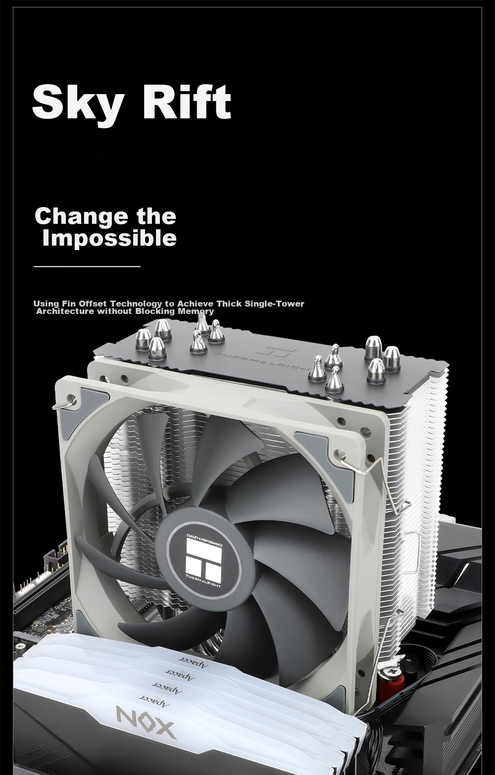Кулер для процессора Thermalright Burst Assassin 120, 6 тепловых трубок, медное основание, воздушное охлаждение, BA120