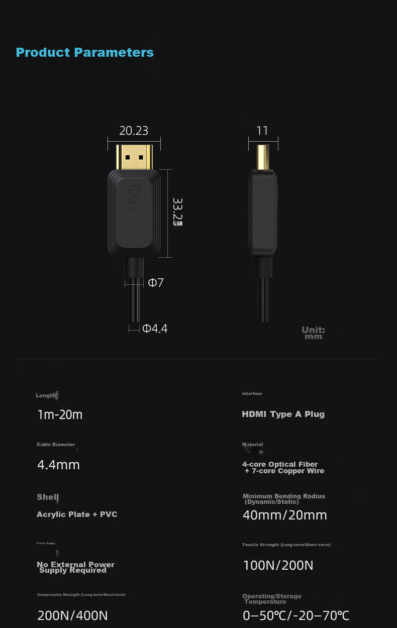 Кабель FIBBR HDMI