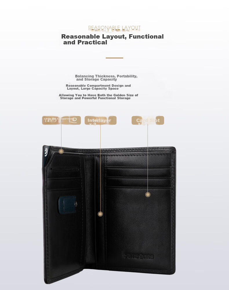 Мужской кожаный кошелек Samsonite