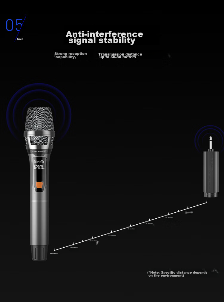 SAST OK-93A Беспроводной микрофон для караоке, KTV, сцены, выступлений, конференций, усиления звука, FM универсальный