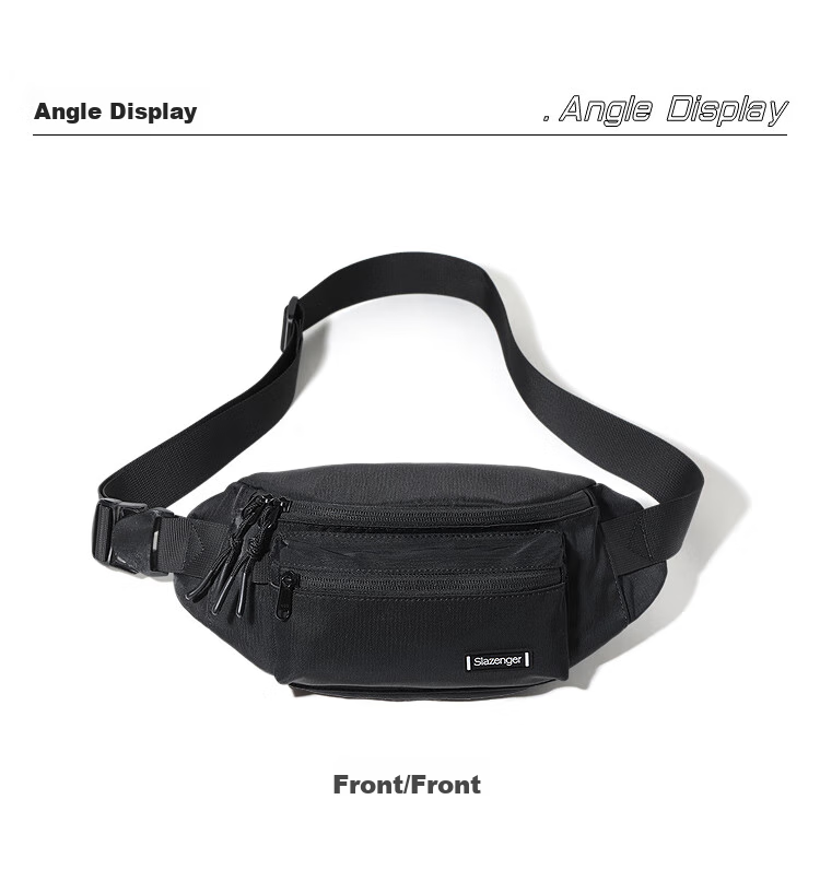 Сумка-кроссбоди Slazenger Trendy, унисекс, черная
