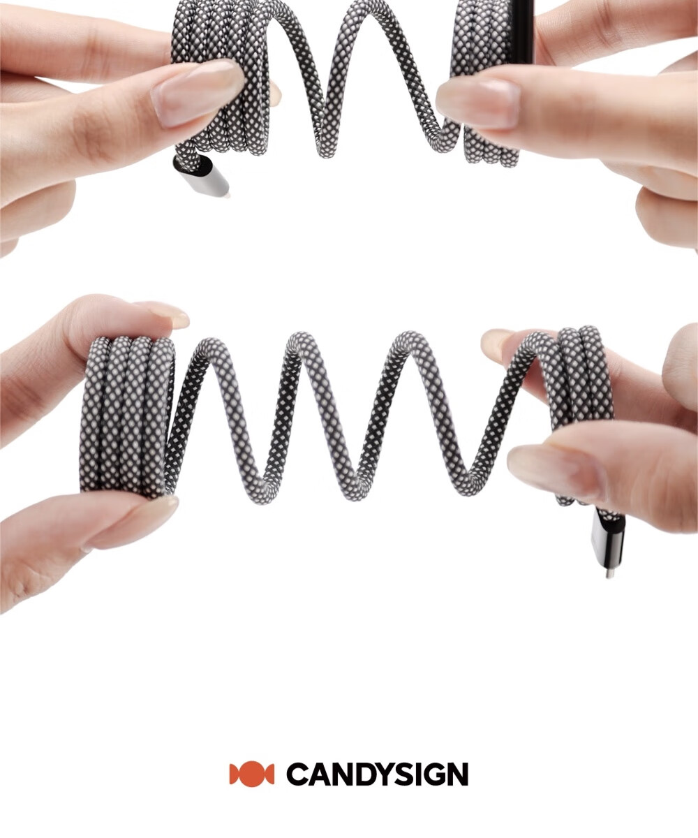 Кабель CANDYSIGN MagTie Magnetic Charge, Type-C на Lightning, MFi Certified, 1 метр, сладкий белый