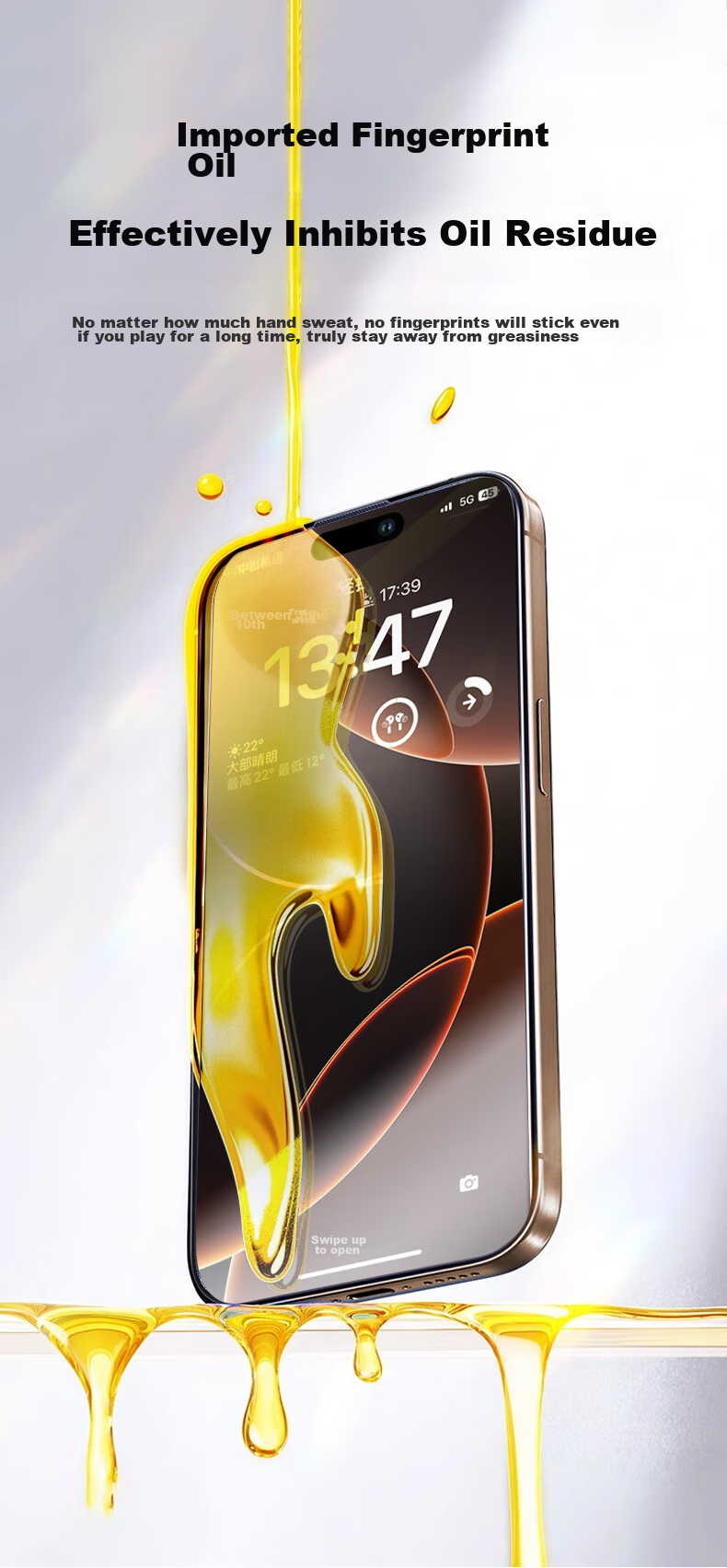 Защитная пленка DIVI для Apple iPhone 16 Pro, антибликовая, антистатическая, противоударная, 2 шт.