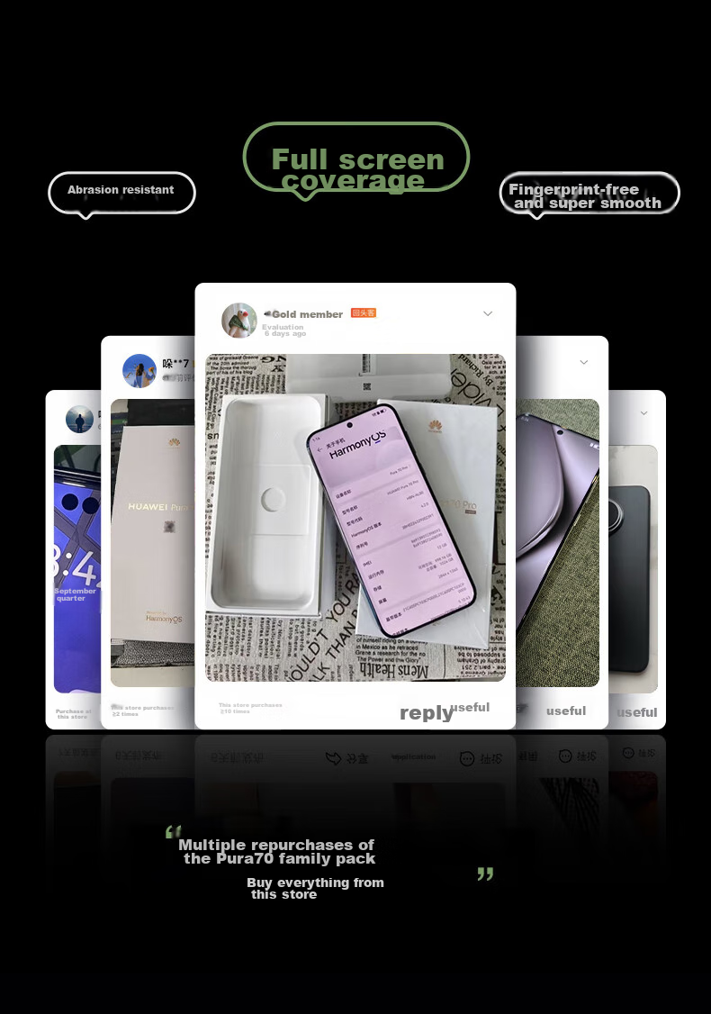 Защитная гидрогелевая пленка DIVI для Huawei Pura 70 Pro/Pro+, 2 шт.