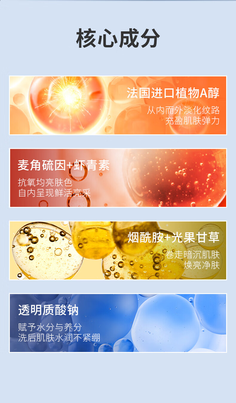 透真洗面奶弹润洁面乳120g清洁控油保湿收缩毛孔（效期至2024年12月）