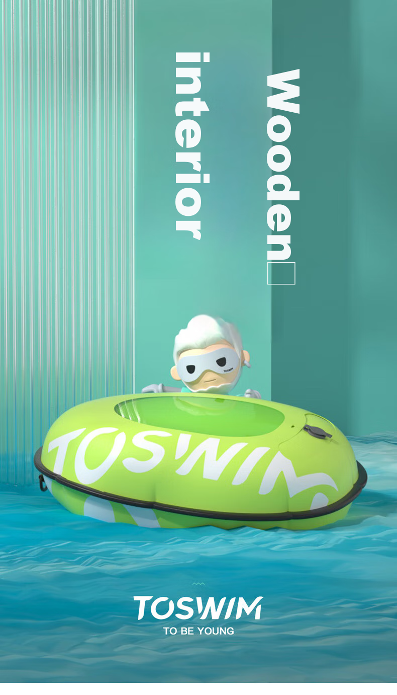 Надувной буй для плавания TOSWIM 12L с безопасными воздушными подушками, внешний маркер для бассейна, спасательное устройство для летнего плавания