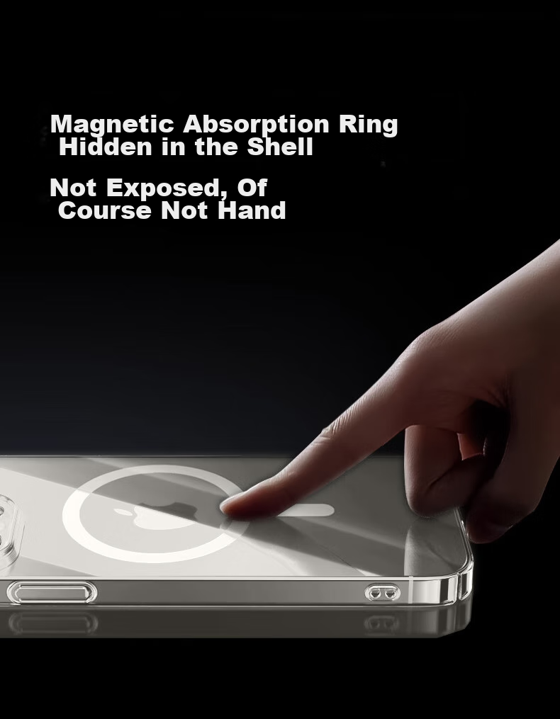 Чехол для iPhone 13 Pro Max DIVI Ice Clear Magnetic, MagSafe, ультратонкий, противоударный, защита от царапин, прозрачный