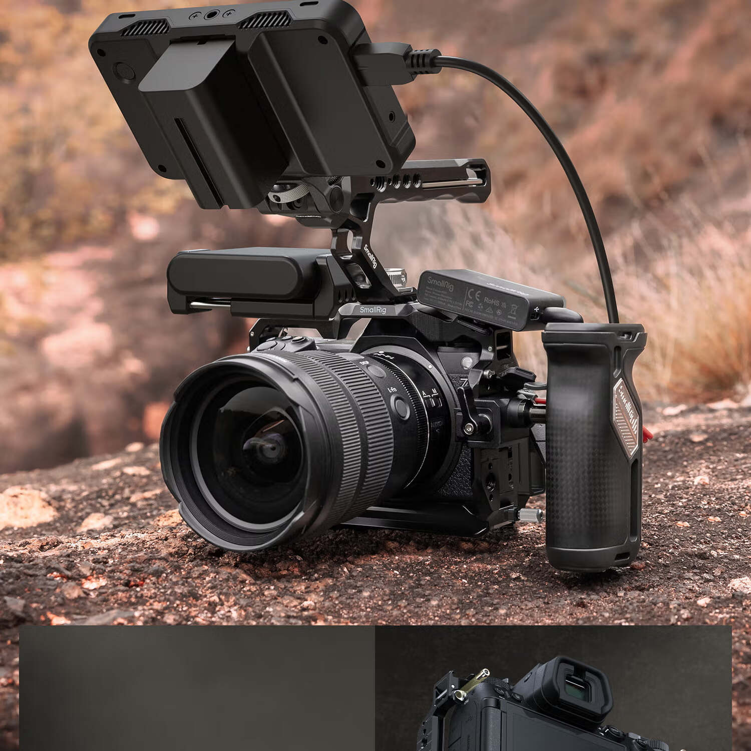 Комплект SmallRig 4523 для Nikon Z6 III, "Ночной филин", подходит для беззеркальных камер Nikon Z6 III, с ручным захватом, комплект аксессуаров для фото- и видеосъемки, L-пластина для камеры, клетка "Кролик"