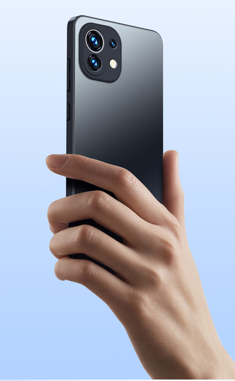 Чехол-накладка Mengxiangkejia [AG Frosted] для Xiaomi Mi 11, противоударный, ультратонкий, черный