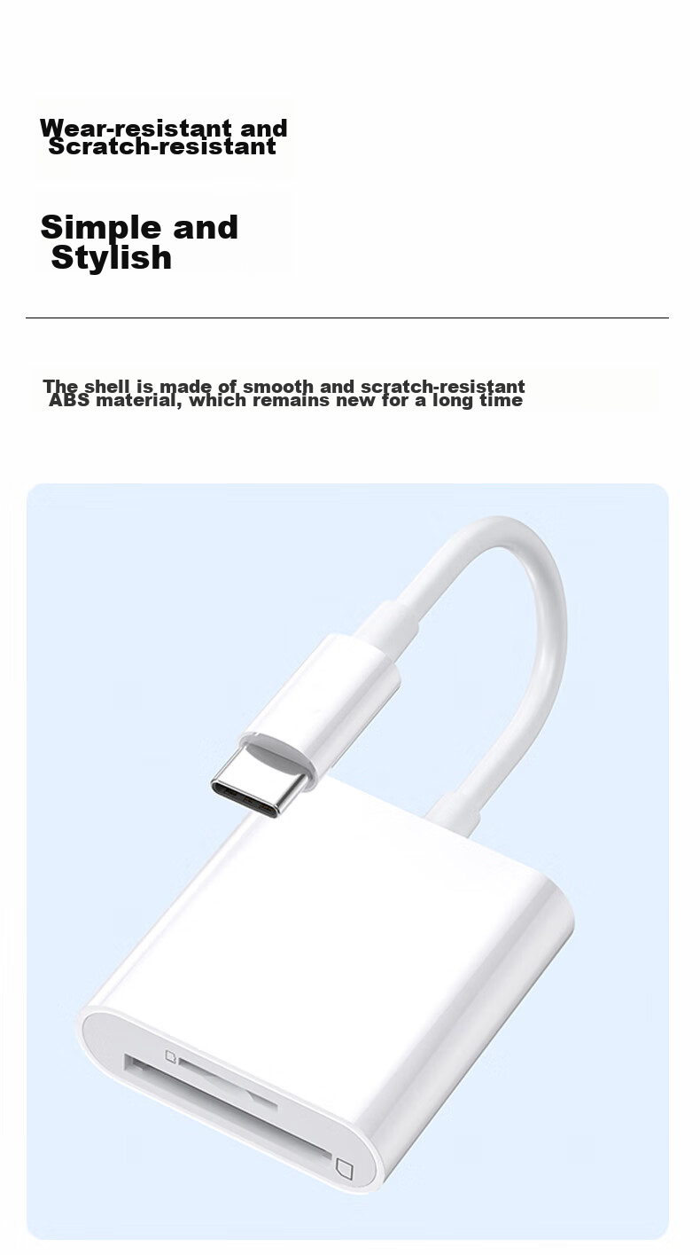 Адаптер-кардридер Masentek Type-C SD/TF, для iPhone, Huawei, iPad, Macbook, USB-камера, флеш-накопитель