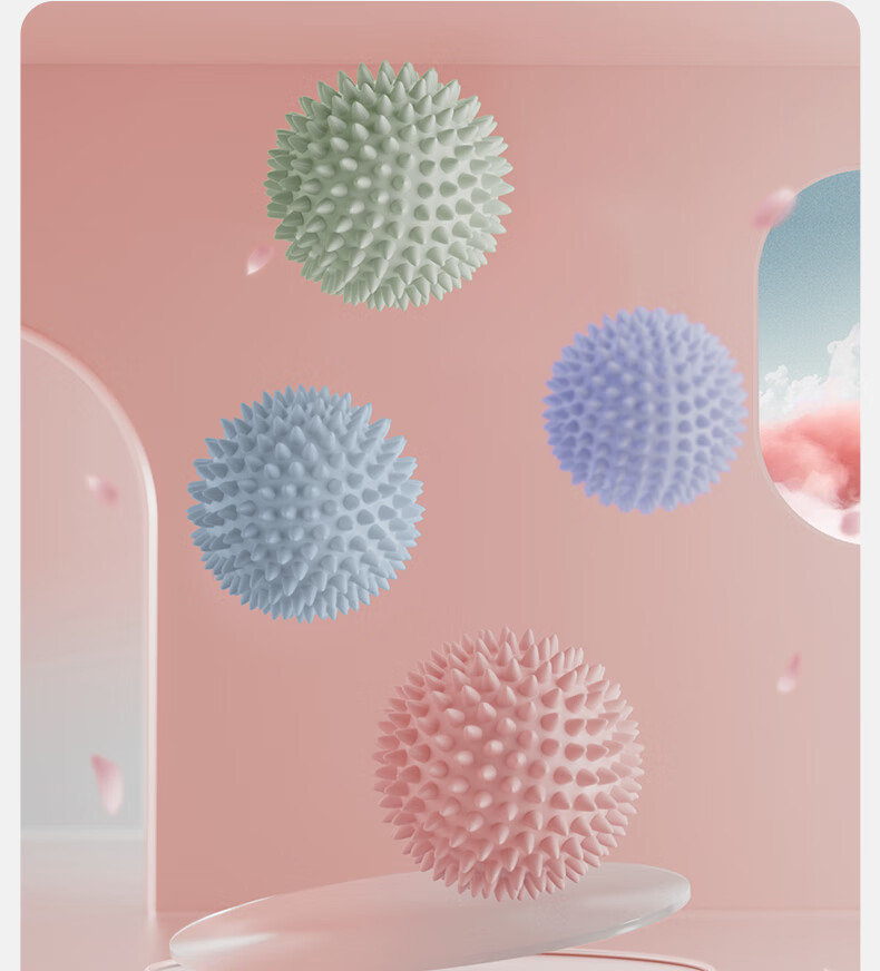Массажный мяч Yottoy Fascia Ball, ежик, для точечного массажа стоп и шеи, йога, тренировки