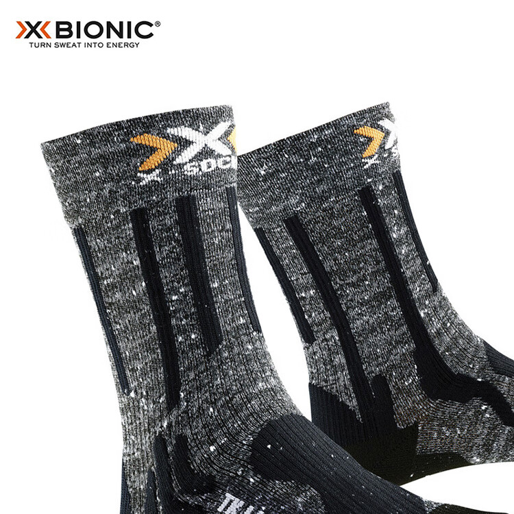 Удобные дышащие носки XBIONIC для активного отдыха и хайкинга, легкие, G174, серый/черный, размер 35-38