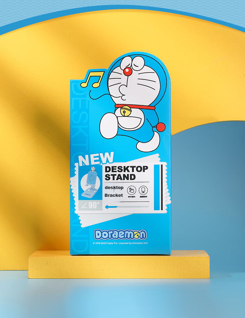 Подставка для телефона ROCK Doraemon, складная, регулируемая, настольная, портативная, телескопическая, для видеоигр, прямых трансляций, для Apple, Huawei, Xiaomi