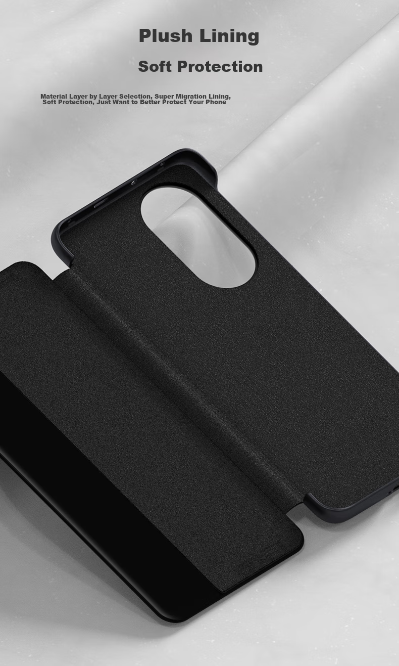 Чехол для Huawei P50 Pro ZhengJian, синий, кожаный, с окошком, смарт-окно, противоударный, бизнес-стиль