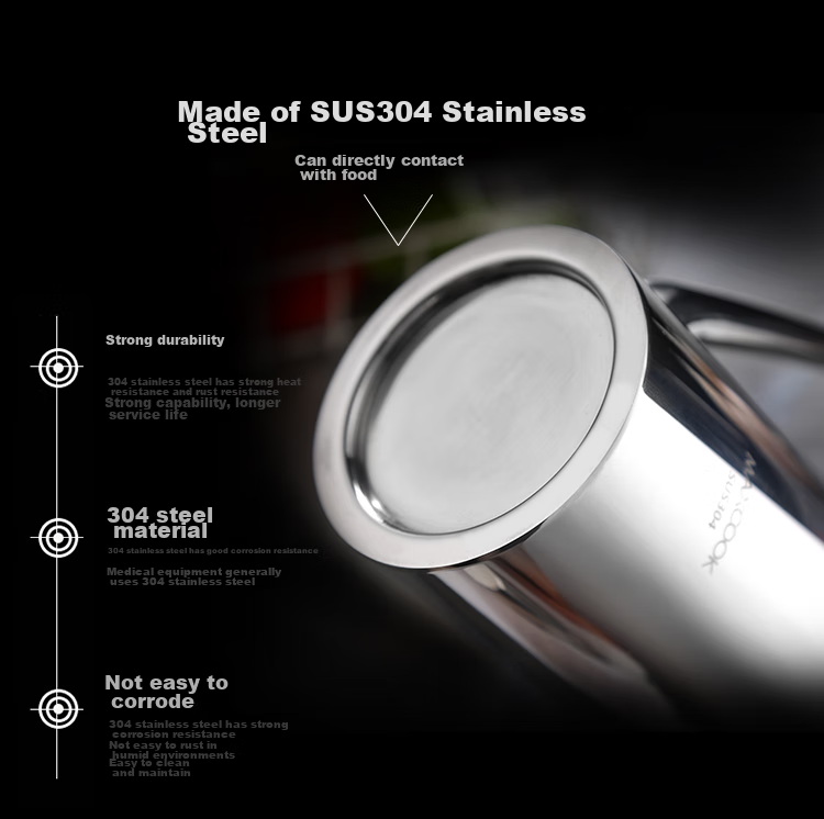 Диспенсер для масла MAXCOOK, 304 нержавеющая сталь, большая емкость 1000 мл, MCPJ731