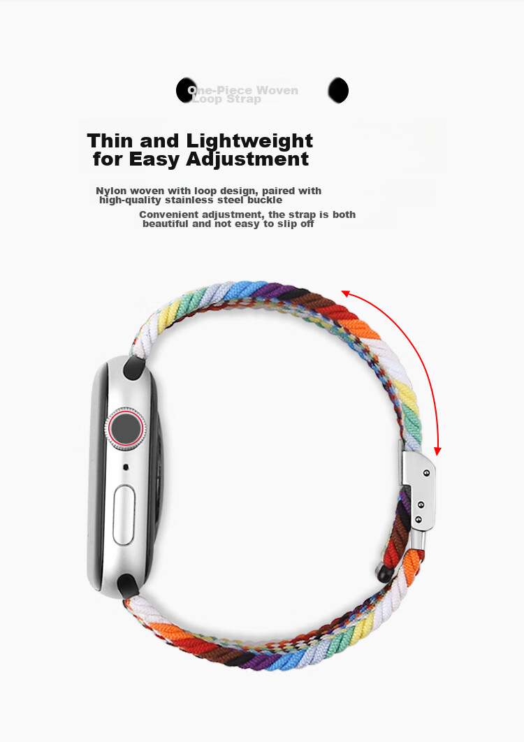 Ремешок MSSM для Apple Watch Series 11/Ultra 3/S10/9/8/SE3, нейлоновый плетеный, цвет "Камуфляж", размер 44/45/46/49 мм