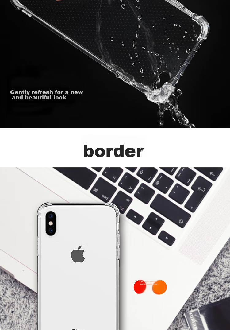 Чехол ESCAPE для iPhone X/XS, 5.8 дюйма, силиконовый, противоударный, с отверстием для шнурка, полупрозрачный белый