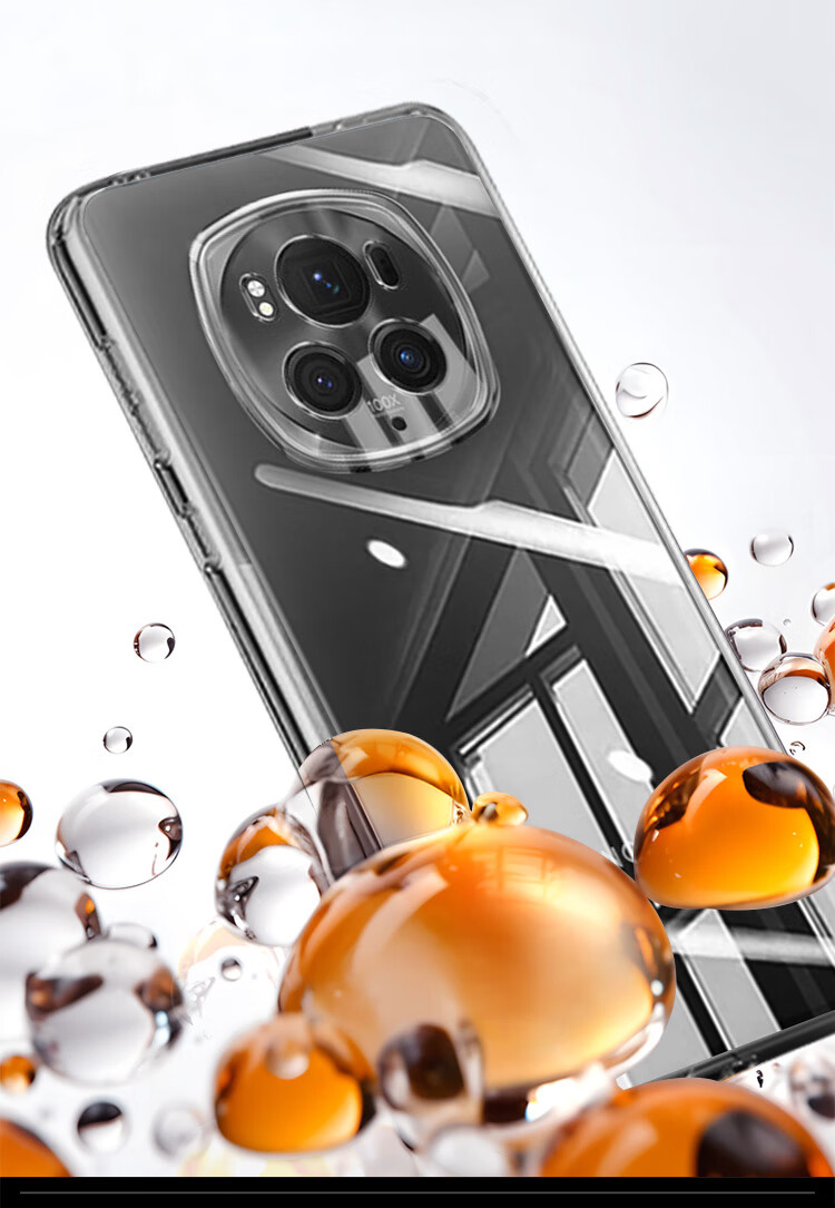 Чехол KOOLIFE для Honor Magic6 Pro, прозрачный, силиконовый, с защитой от отпечатков пальцев и падений