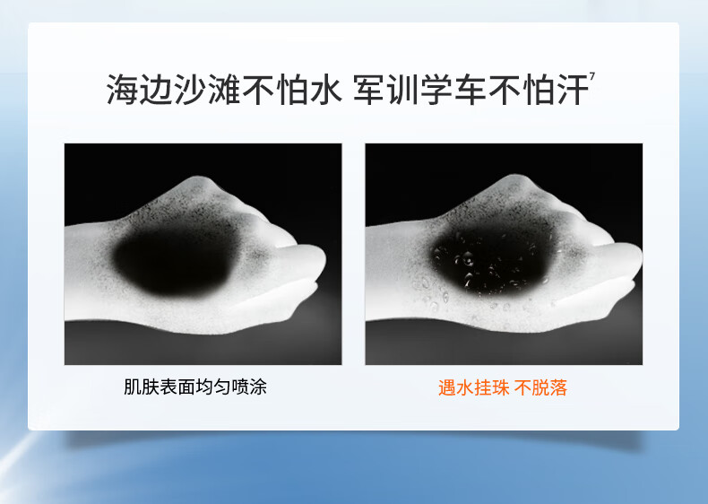法兰琳卡（FRANIC）防晒喷雾晒后修护spf50+隔离清爽喷防水防汗男女生38节 高倍防晒喷雾120ml*1