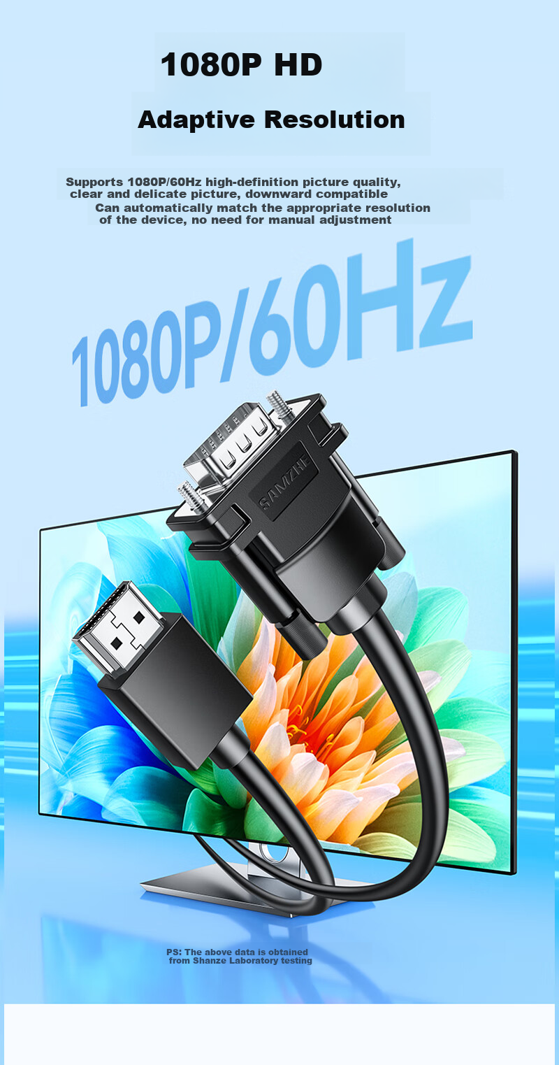 HDMI to VGA кабель-адаптер