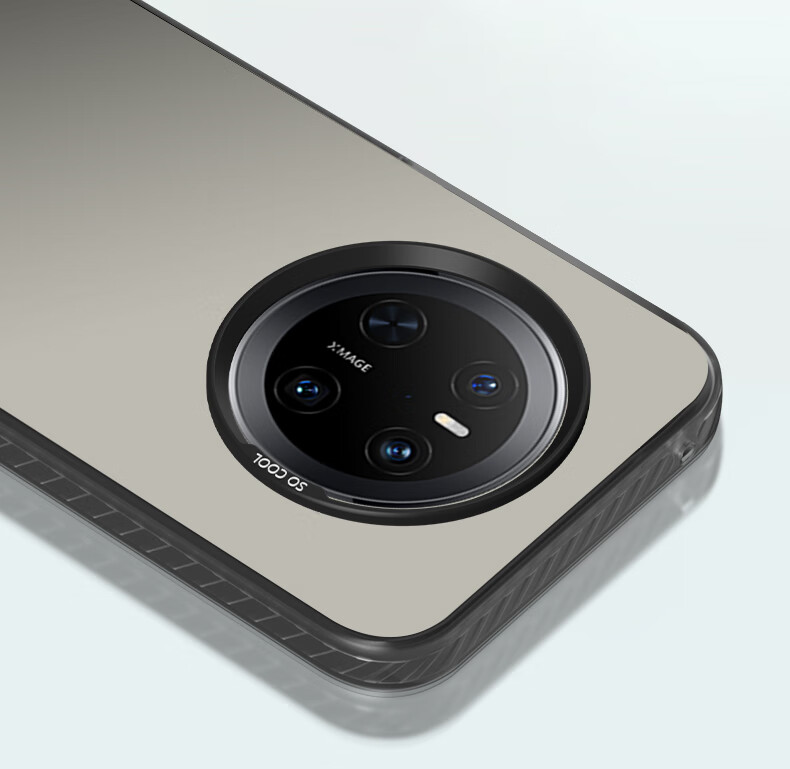 Baozou Чехол для Huawei Mate 70, силиконовый, мягкий край, простой, противоударный, лазерный градиент, высококачественная матовая твердая оболочка, серый