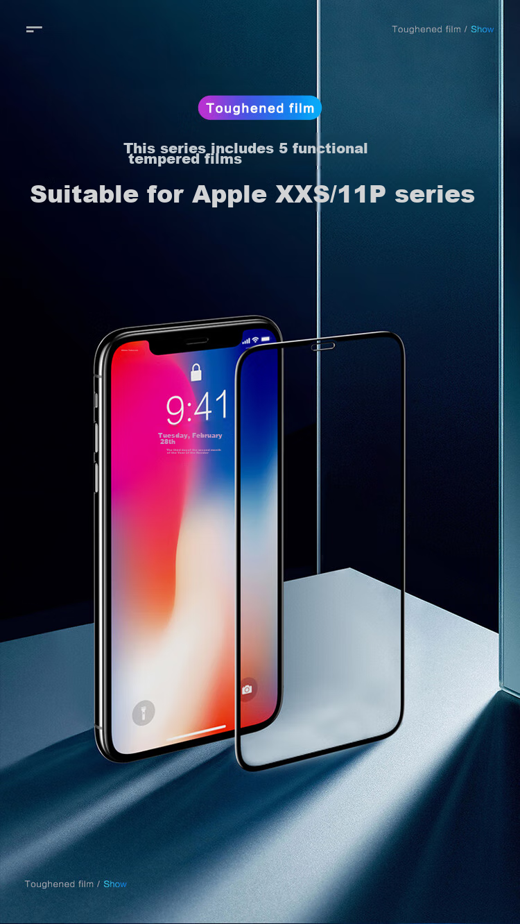 Защитное стекло PISEN для Apple iPhone X/XS/11 Pro, противоударное, антибликовое, с защитой от подглядывания, полное покрытие экрана