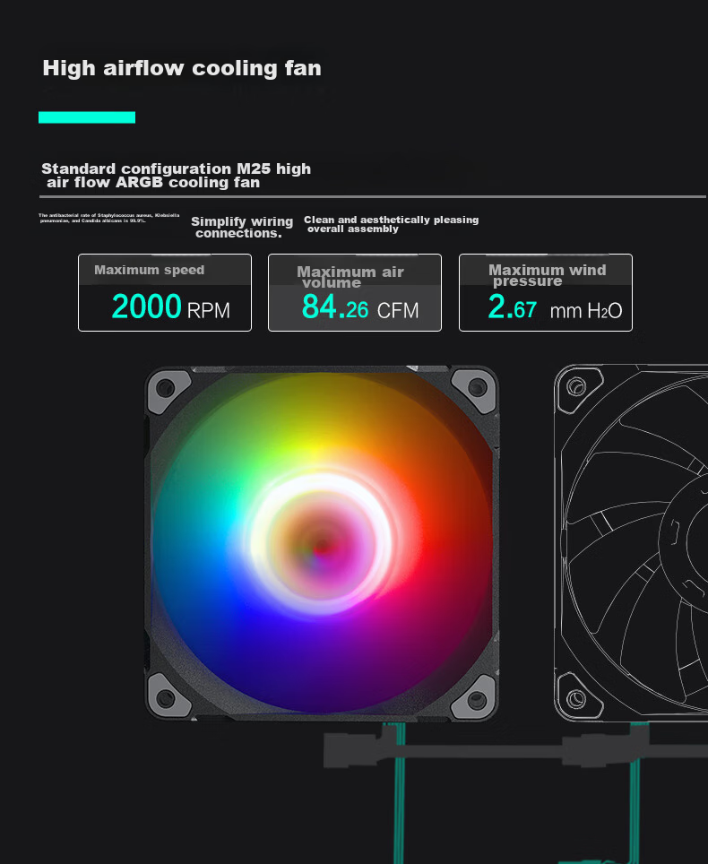 Кулер для процессора PHANTEKS Polar S4, башенный, 4 тепловые трубки, ARGB вентилятор, высокая производительность