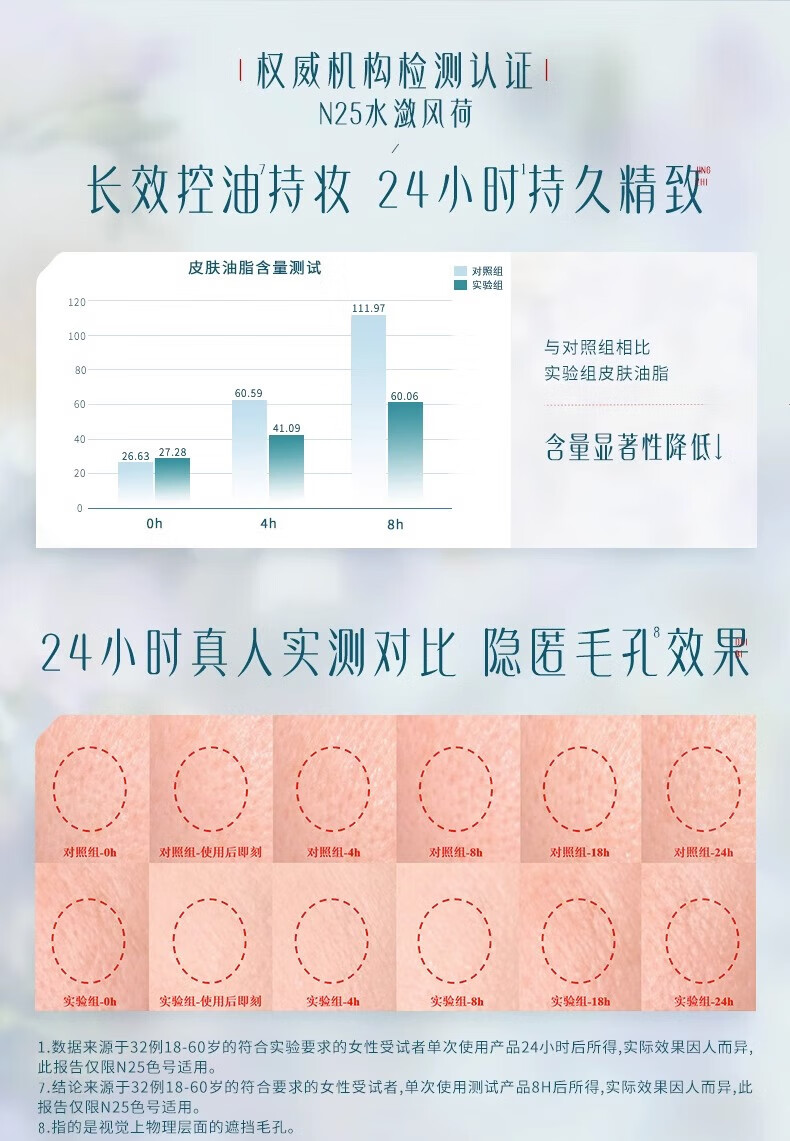 花西子玉养气垫N25 13g 混油皮遮瑕粉底液bb霜【含两个替换芯】