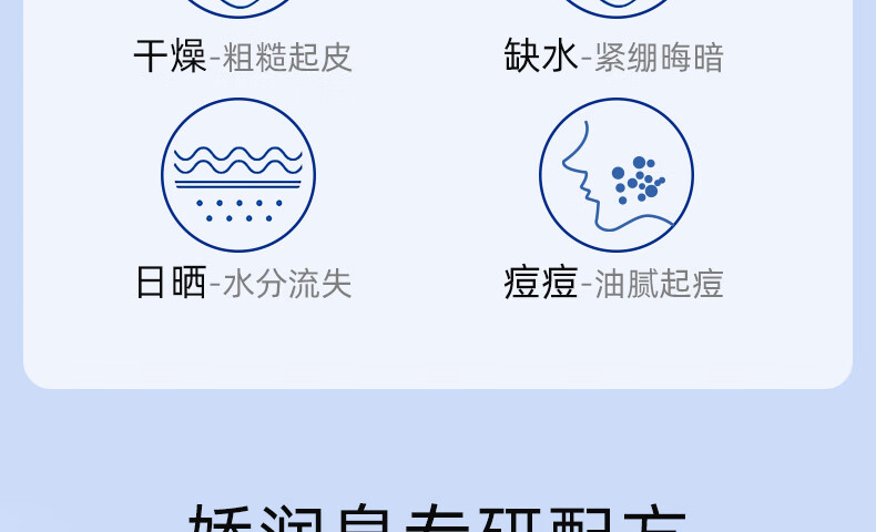娇润泉透明质酸钠次抛精华液补水保湿舒缓透润眼脸面部 1.5ml*5支试用装