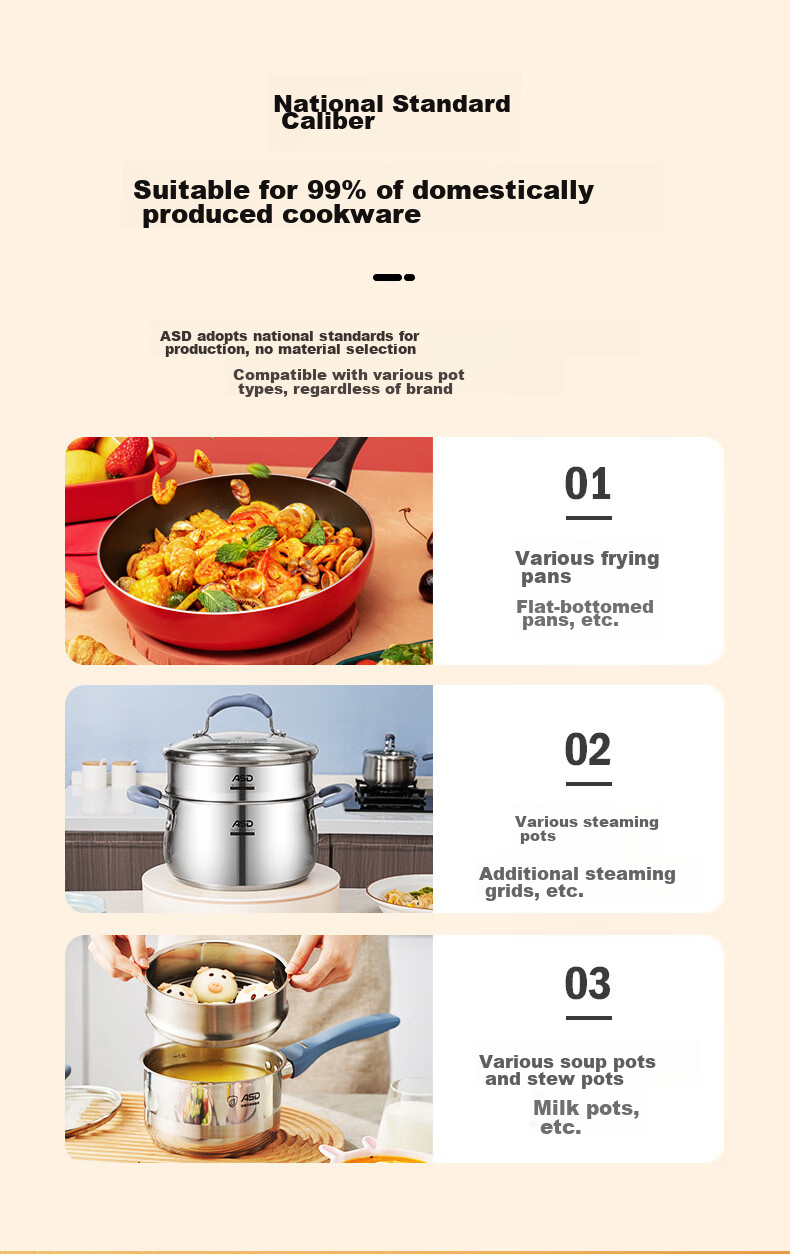 Кастрюля с подставкой для пара