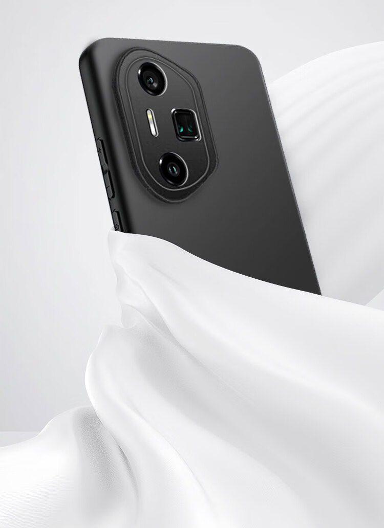 Чехол для телефона Kulefeng [Skin-Like | Anti-Fingerprint] для Honor 300 Ultra, защитный чехол для Honor 300 Ultra, защита всей линзы, матовый мягкий чехол, черный