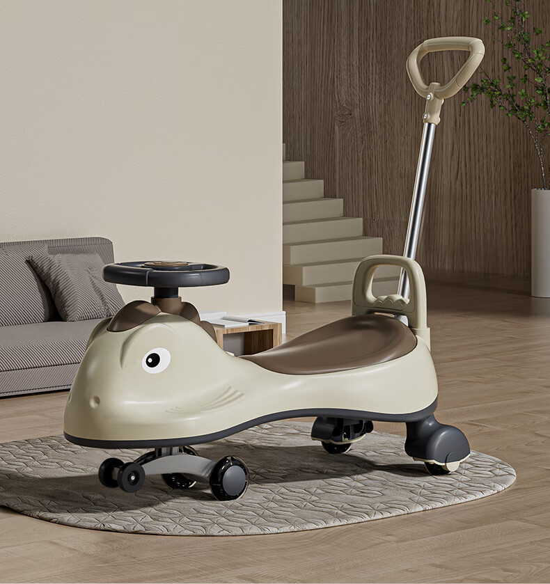 Детский самокат-каталка ANGI BABY Anti-Rollover Twist Car, двухместный, с поворотным передним колесом, подарок для детей