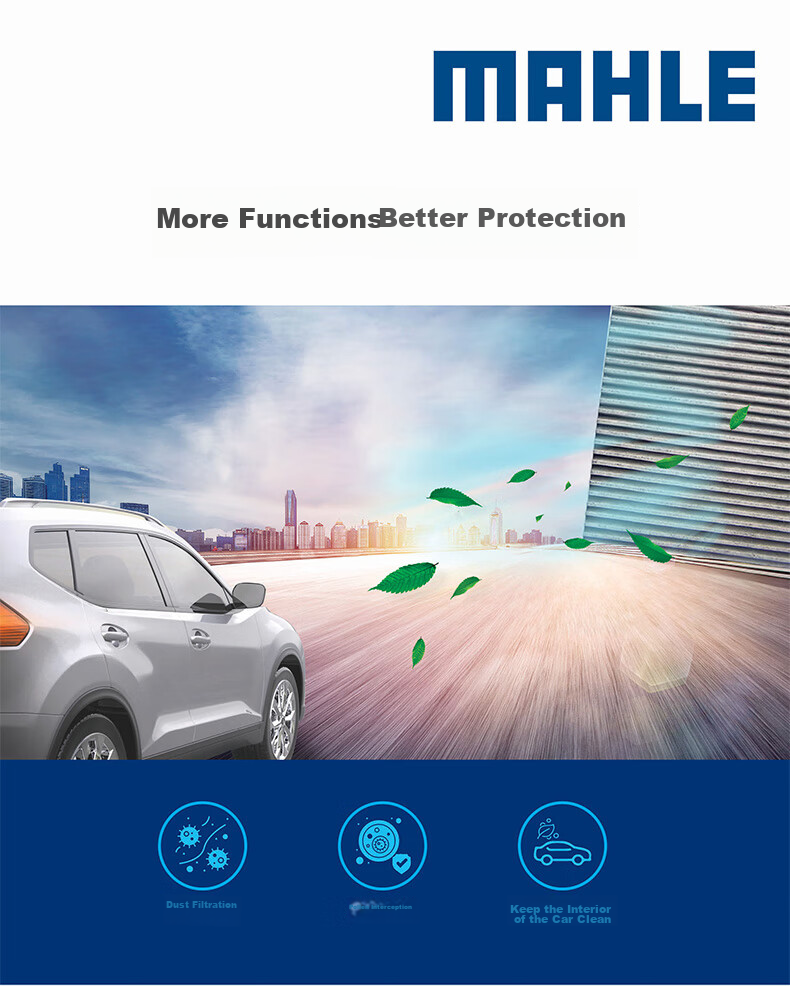 MAHLE Фильтр салона LA822 для Audi A4L (B8) до 2017, Q5, Porsche Macan (наружный)